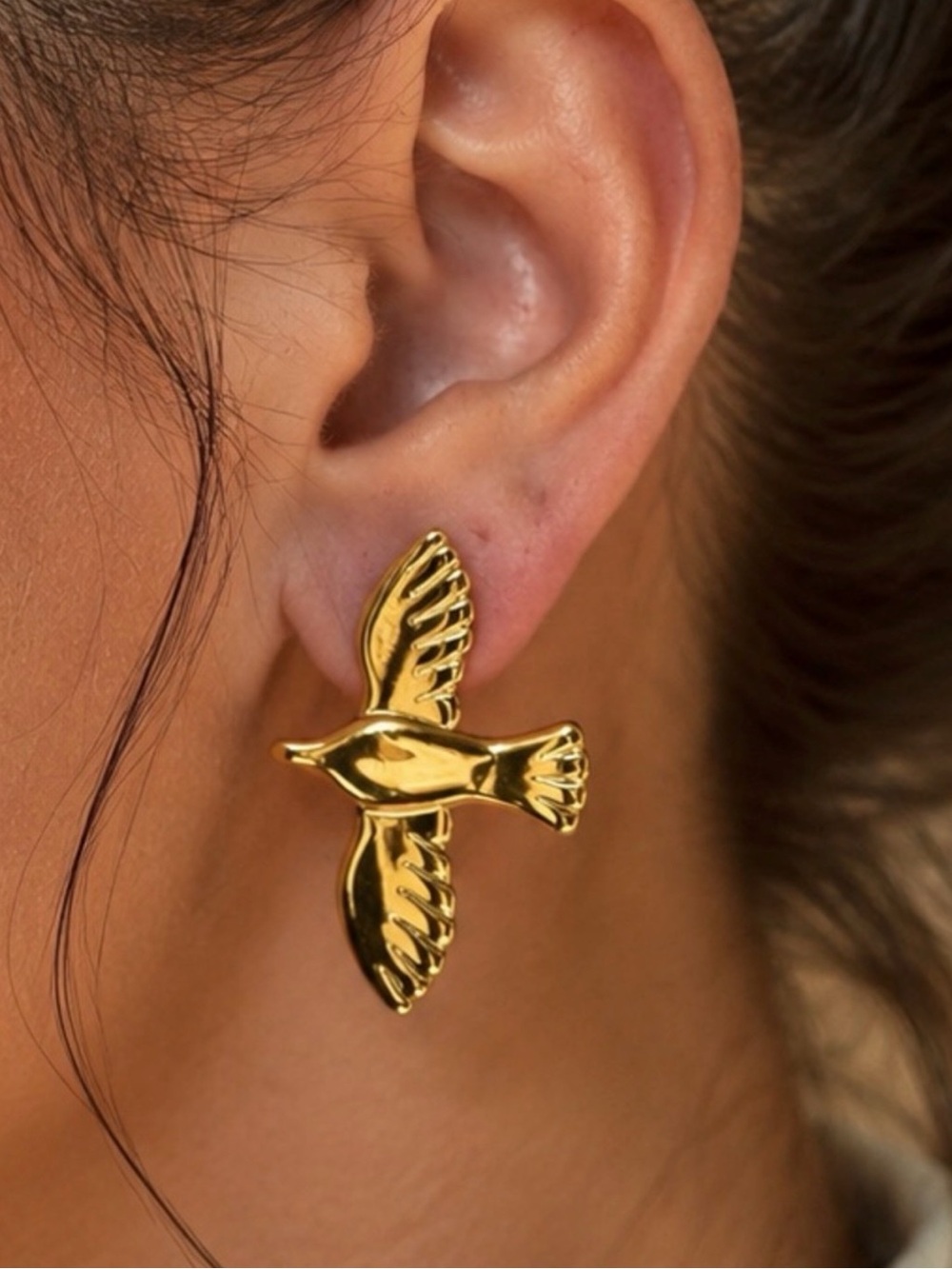 Flying Bird Stud Earrings - Elegant Women’s Jewelry